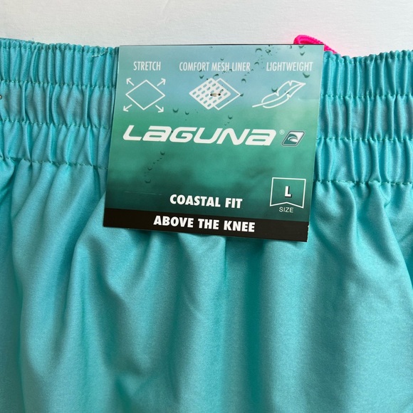 LAGUNA COASTAL FIT ABOVE THE KNEE BATHING SUIT, MULTI COLORS, SIZE LARGE - Picture 7 of 16